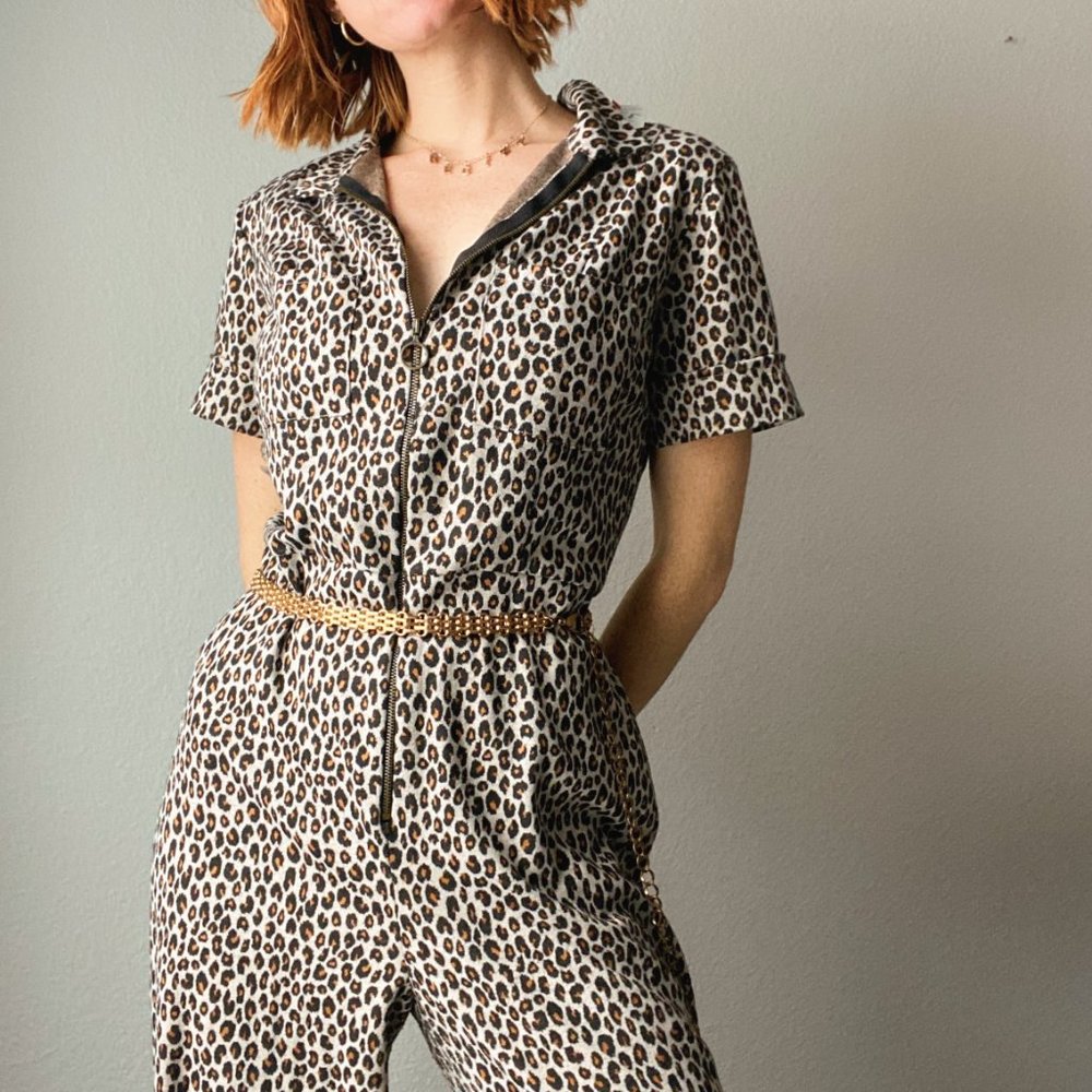 Leopard Print Jumpsuit